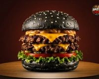 Burger Mr Black + Frites🍟